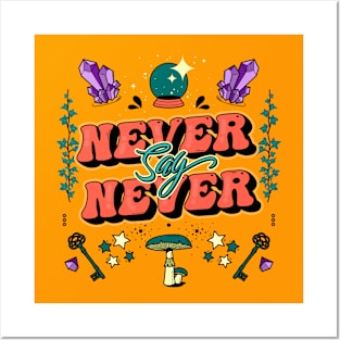 Never say never Posters and Art